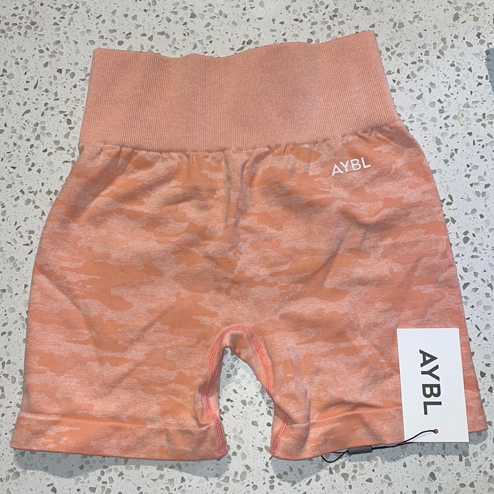 AYBL Camo Seamless Shorts- Peach